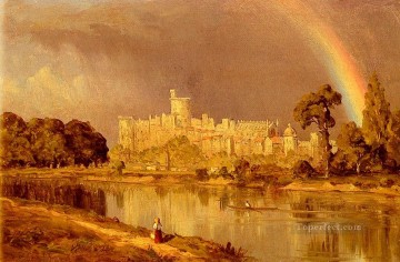 Paisajes Painting - Estudio del paisaje del Castillo de Windsor Paisaje de Sanford Robinson Gifford